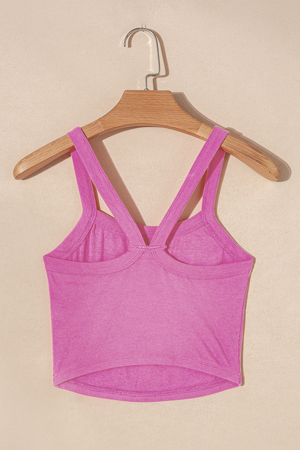 Bonbon Athletic Ribbed Cropped Cami Top - SELFTRITSS   