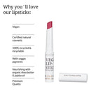 Natural Vegan Lipstick “Do It Anyway” - Light Berry Pink - SELFTRITSS