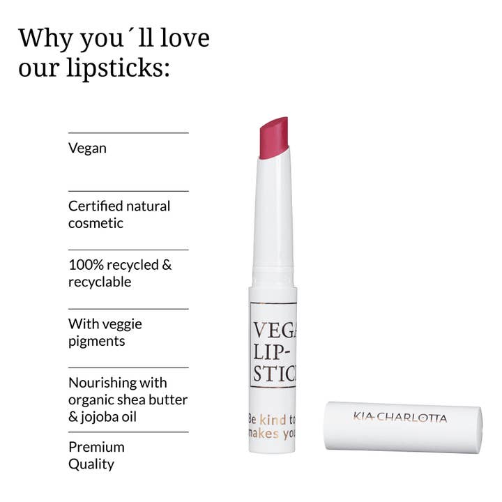 Natural Vegan Lipstick “Growth Mindset” - Rosewood - SELFTRITSS