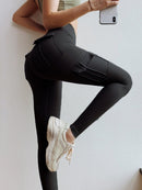 High Waist Active Pants with Pockets - SELFTRITSS   