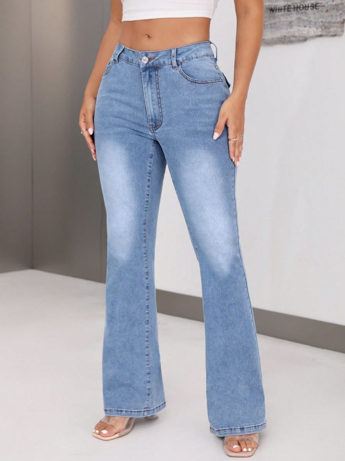 Bootcut Jeans with Pockets - SELFTRITSS   