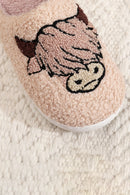 Parchment Cartoon Animal Plush Slippers - SELFTRITSS