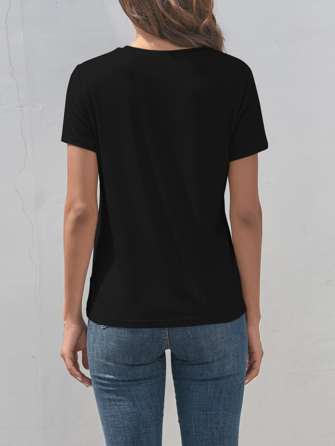 Graphic Round Neck Short Sleeve T-Shirt - SELFTRITSS