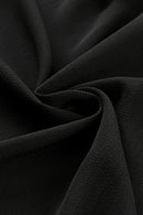 Black Frill Tiered Drawstring Waist Maxi Skirt - SELFTRITSS