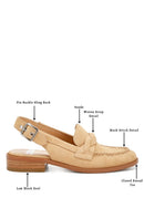 Nemykin Woven Strap Slingback Loafers - SELFTRITSS  