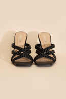 Double Cross Braided Heels - SELFTRITSS   