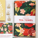 Pomegranate Tea Towel Towel Set of 3 - SELFTRITSS