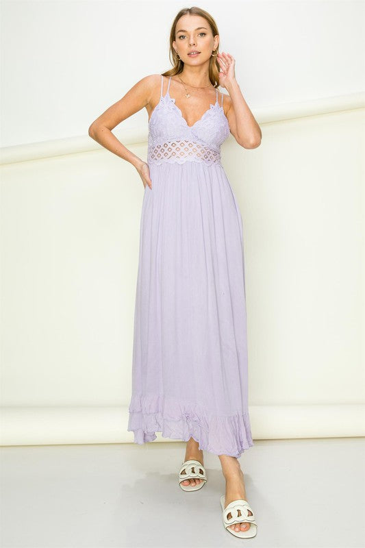 In Love Bustier Lace Maxi Dress - SELFTRITSS   