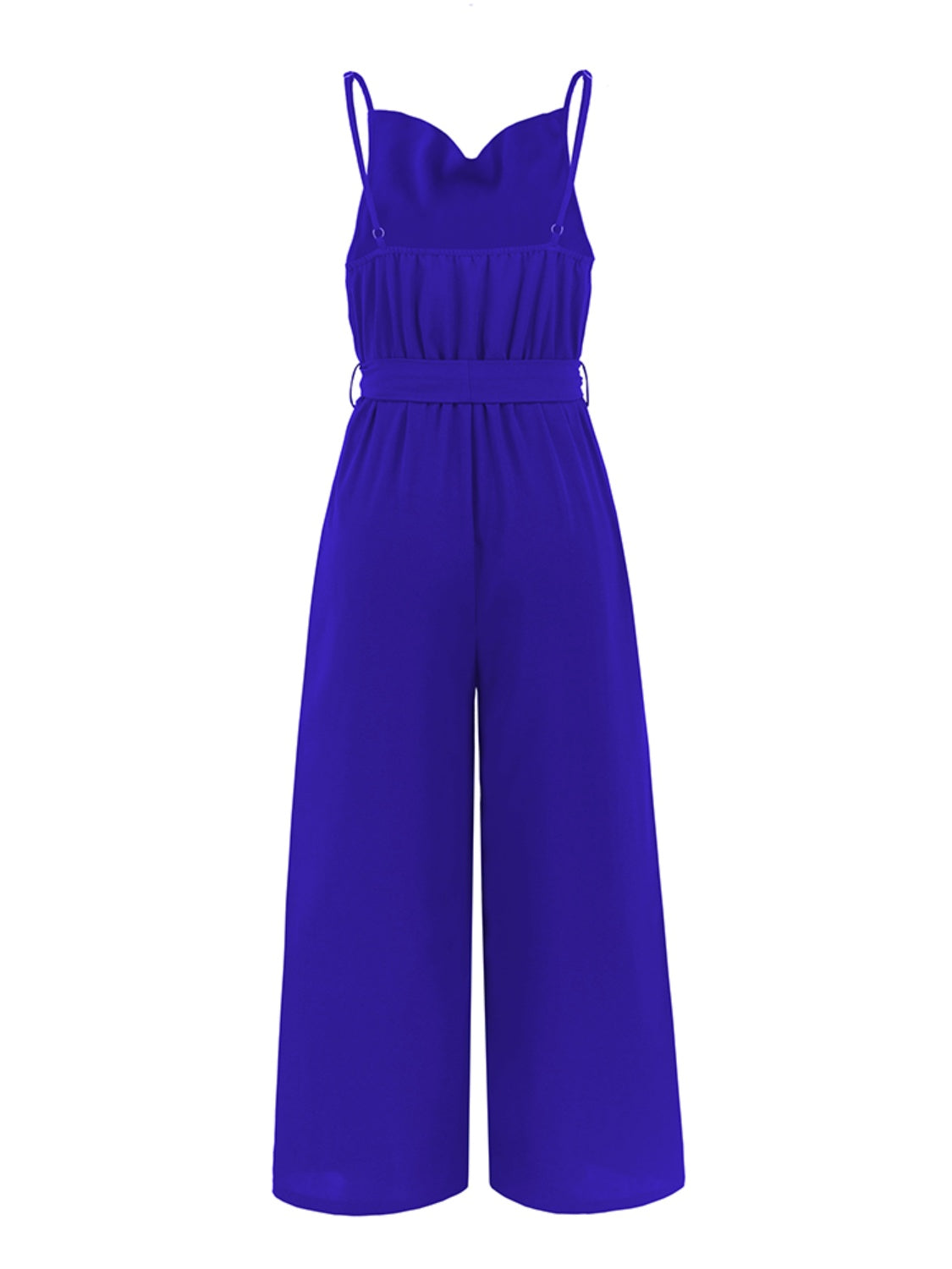 Tied Spaghetti Strap Wide Leg Jumpsuit - SELFTRITSS