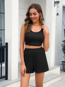 Scoop Neck Tank and Shorts Set - SELFTRITSS   