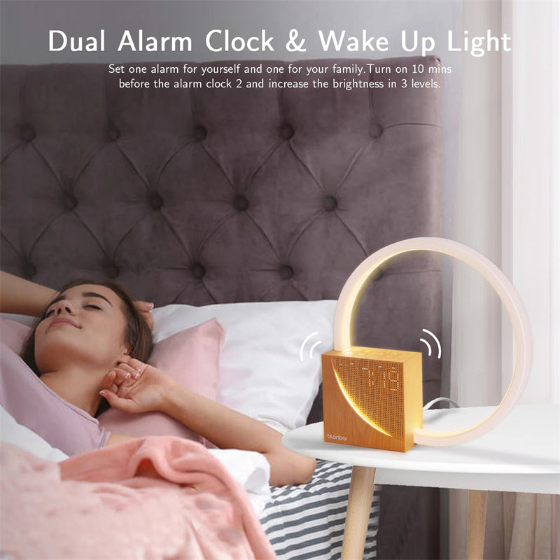 Wireless Charging Desk Lamp With Alarm Clock - SELFTRITSS