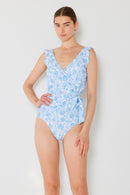 Marina West Swim Full Size Float Ruffle Faux Wrap One-Piece Swimsuit - SELFTRITSS
