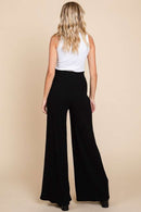 Culture Code Full Size High Waist Wide Leg Pants - SELFTRITSS   