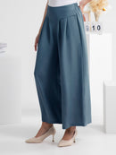 Wide Leg Elastic Waist Pants - SELFTRITSS