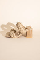 Braided Stras Mule Heels - SELFTRITSS   