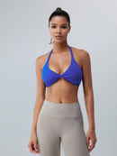 Twisted Halter Neck Active Bra - SELFTRITSS