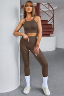 Tank Cropped Active Top and Pants Set - SELFTRITSS