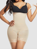 Full Size Lace Detail Spaghetti Strap Shaping Romper - SELFTRITSS