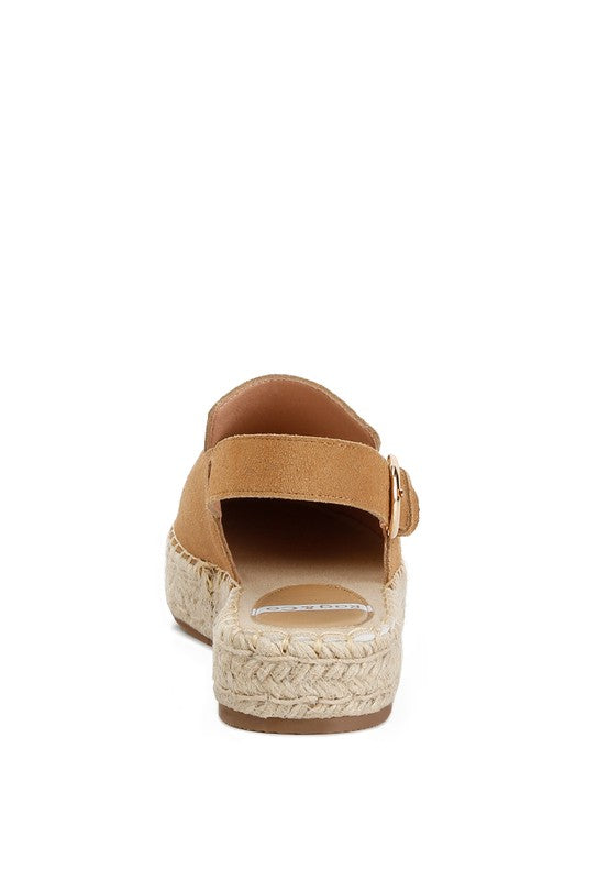 Affie Suede Slingback Strap Espadrilles - SELFTRITSS  