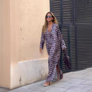 Modest Arabic Long Dress with Slit - SELFTRITSS   