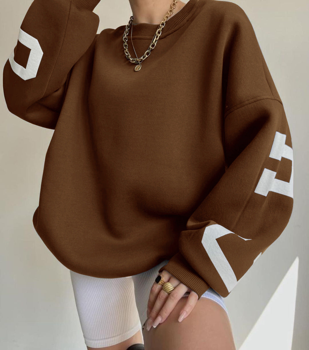 Women's Oversized Crew Neck Sweater