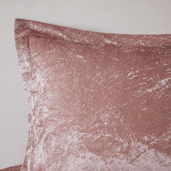 Crushed Velvet 4-Piece Comforter Blush - SELFTRITSS   