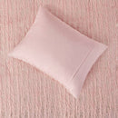 Faux Fur Metallic Duvet Cover Set, Blush Pink - SELFTRITSS