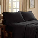 Micro Fleece Warm Sheet Set, Black - SELFTRITSS