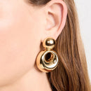 18K Gold-Plated Cutout Earrings - SELFTRITSS   