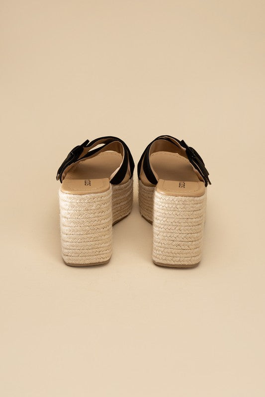 Manta Espadrille Platform Slides - SELFTRITSS   