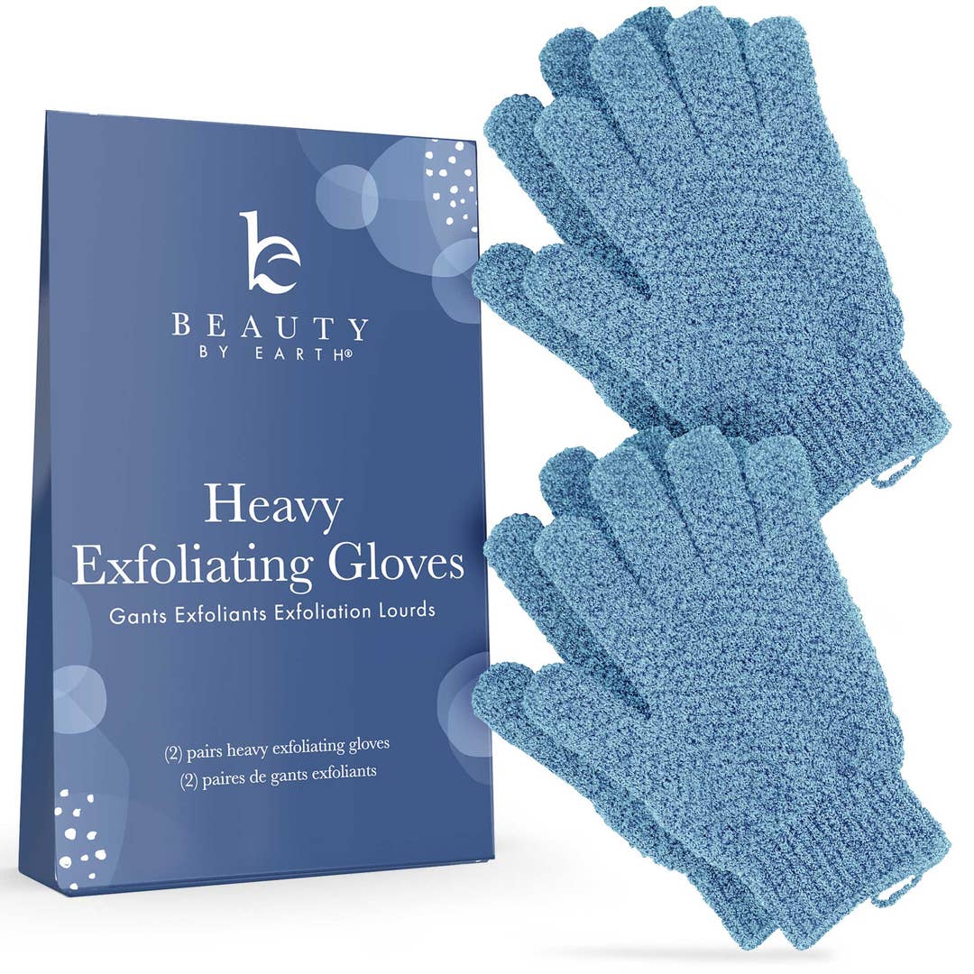 Exfoliating Shower Gloves - (Pack of 4 Gloves)