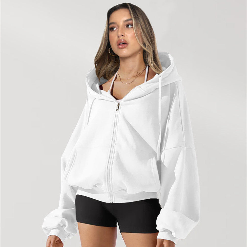 Women's Loose Hooded Sweatshirt - SELFTRITSS   