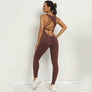 Gym Workout V-shaped Jumpsuit - SELFTRITSS