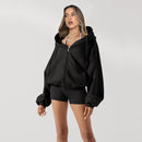 Women's Loose Hooded Sweatshirt - SELFTRITSS   