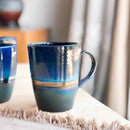 Black, Gold & Blue Mug Coffee, Cappuccino Artisanal - SELFTRITSS