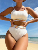 Scoop Neck Spaghetti Strap Two-Piece Swim Set - SELFTRITSS