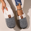 Winter warm lined slippers