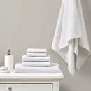 Spa Waffle 6-Piece Bath Towel Set [Certified], White - SELFTRITSS