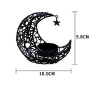 Set of 2 Light Crescent Moon Candle Holder - SELFTRITSS