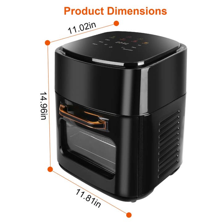 15.8QT Air Fryer Family Size 1400W Powerful Oilless Cooker