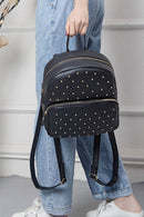 Studded PU Leather Backpack - SELFTRITSS