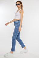 Kancan Full Size Cat's Whiskers High Waist Jeans - SELFTRITSS   