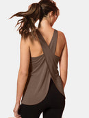 Crisscross Scoop Neck Active Tank - SELFTRITSS