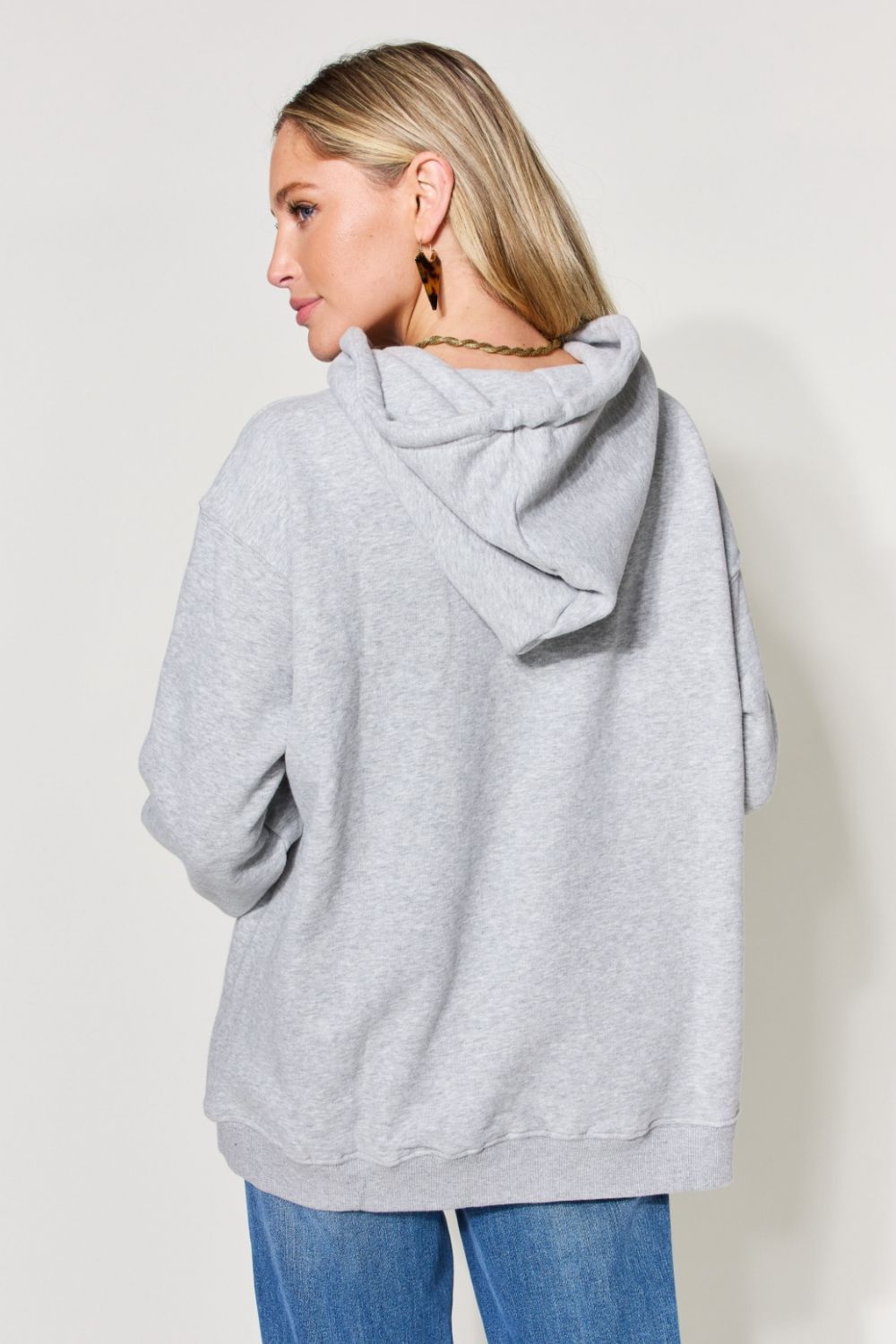 Simply Love Full Size PROFESSIONAL OVERTHINKER Graphic Drawstring Long Sleeve Hoodie - SELFTRITSS   