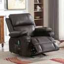 Faux Leather Recliner Heating Sofa For Adults