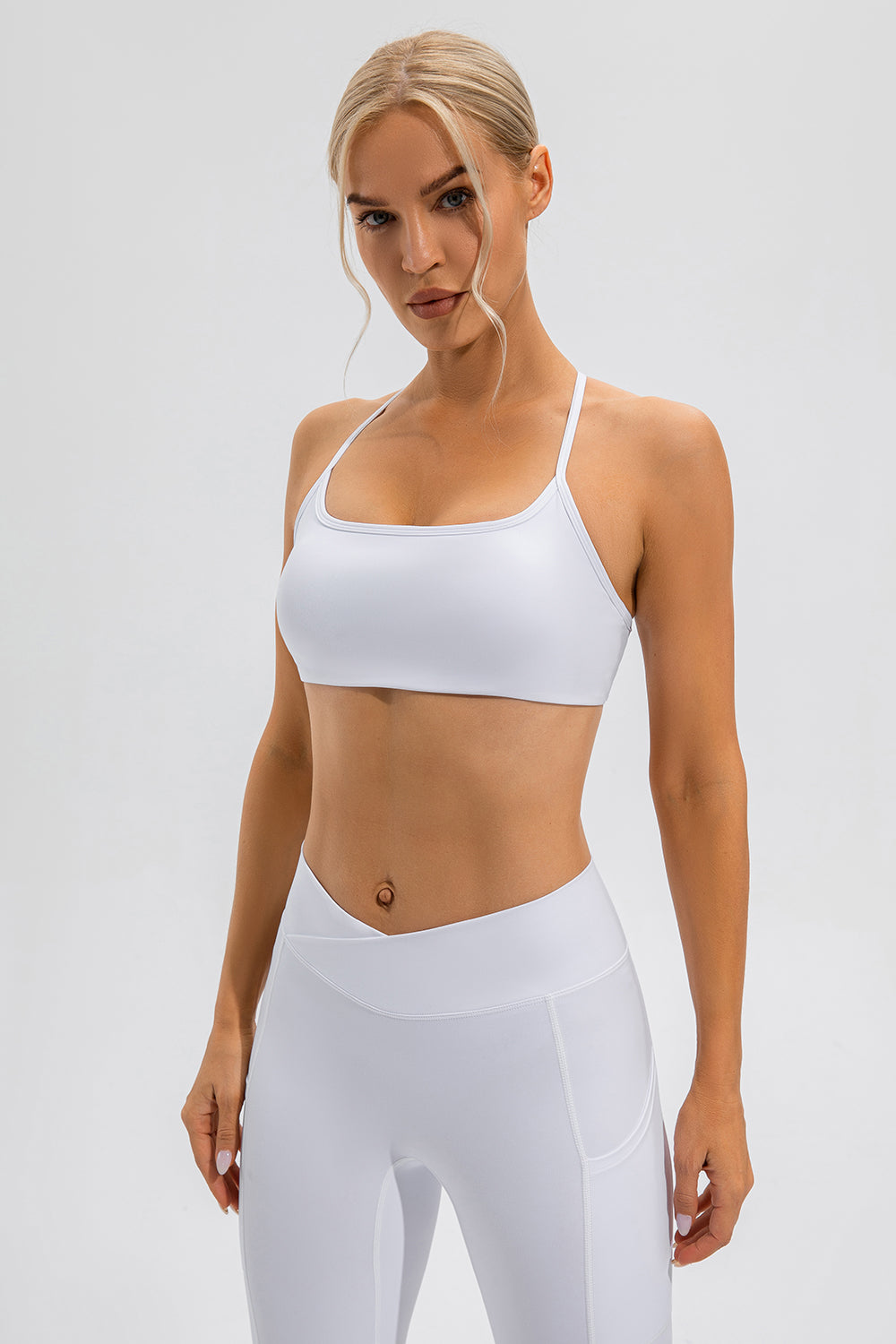 Crisscross Spaghetti Strap Active Cami - SELFTRITSS   