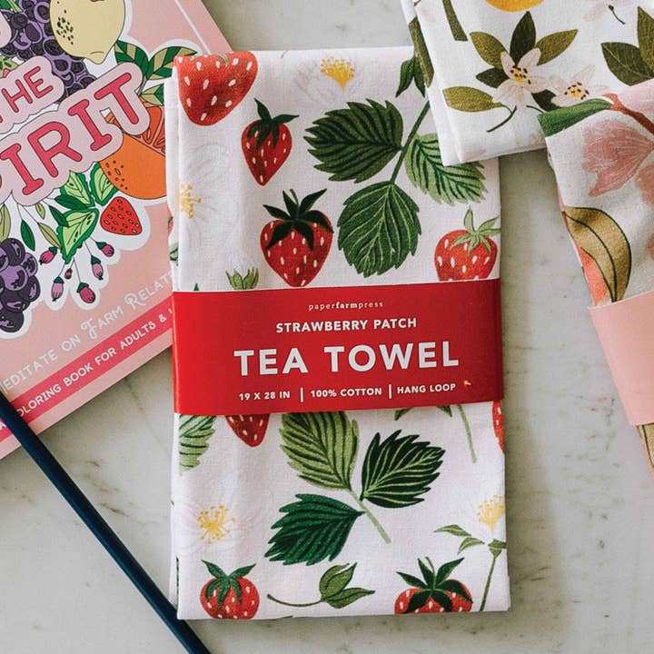 Strawberry Patch Tea Towel Set of 3