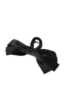 Black Bow Decor Large Hair Claw Clip - SELFTRITSS