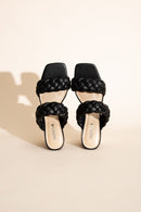 Braided Stras Mule Heels - SELFTRITSS   