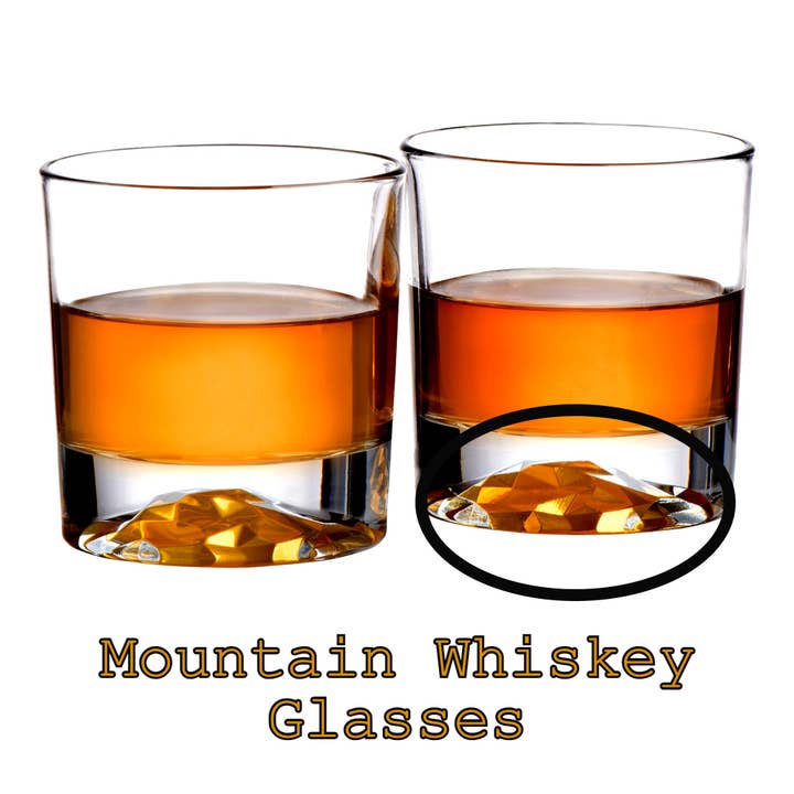 Whiskey Decanter & 4 Whiskey Glasses Set Airtight Stopper - SELFTRITSS